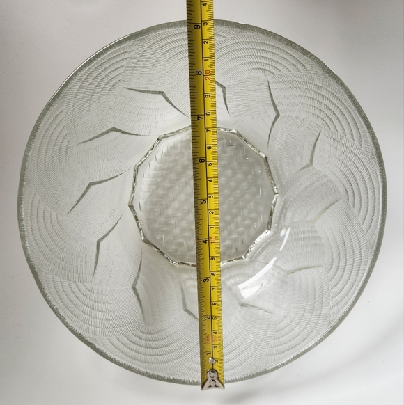 Vintage Pasari Wicker Pattern Glass Chip'N Dip Bowl Set - Picture 11 of 14